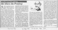 El libro de Foxley  [artículo] Luis Ortiz Quiroga.