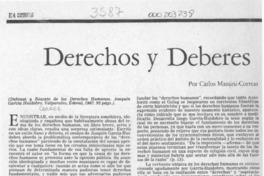 Derechos y deberes  [artículo] Carlos Massini-Correas.