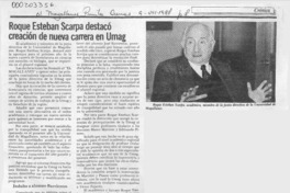 Roque Esteban Scarpa destacó creación de nueva carrera en Umag  [artículo].