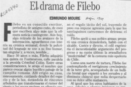 El drama de Filebo  [artículo] Edmundo Moure.