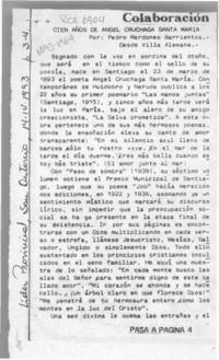 Cien años de Angel Cruchaga Santa María  [artículo] Pedro Mardones Barrientos.