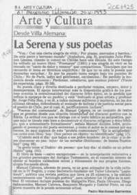 La Serena y sus poetas  [artículo] Pedro Mardones Barrientos.