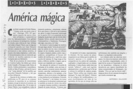 América mágica  [artículo] Antonio J. Salgado.
