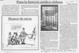 Para la historia médica chilena  [artículo] Marino Muñoz Lagos.
