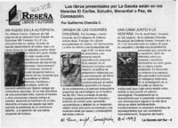 Reseña  [artículo] Guillermo Chandía C.