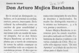 Don Arturo Mujica Barahona  [artículo].