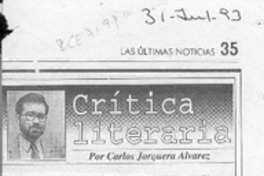 Mano Bendita  [artículo] Carlos Jorquera Alvarez.