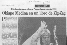 Obispo Medina en un libro de Zig-Zag  [artículo].