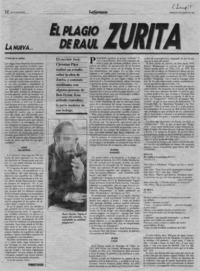 El plagio de Raúl Zurita  [artículo] José Chrstian Páez.