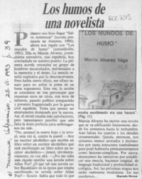 Los humos de una novelista  [artículo] Marcelo Novoa.