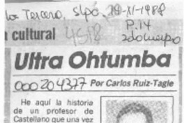 Ultraohtumba  [artículo] Carlos Ruiz-Tagle.