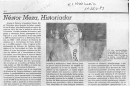 Néstor Meza, historiador  [artículo] Manuel Salvat Monguillot.