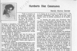 Humberto Díaz Casanueva  [artículo] Marcela Albornoz Dachelet.