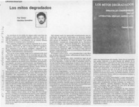 Los mitos degradados  [artículo] Oscar Gacitúa González.