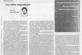 Los mitos degradados  [artículo] Oscar Gacitúa González.