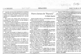 Nueva lectura de "Rayuela"  [artículo] Ramón Riquelme.