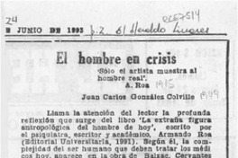 El hombre en crisis  [artículo] Juan Carlos González Colville.