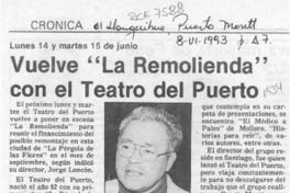 Vuelve "La Remolienda" con el Teatro del Puerto  [artículo].