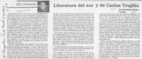 Literatura del sur y de Carlos Trujillo  [artículo] Rosabetty Muñoz.