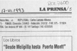 "Desde Melipulli hasta Puerto Montt"  [artículo] Alberto Arraño.