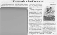 Una novela sobre Pascualini  [artículo] Marino Muñoz Lagos.