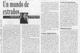 Un mundo de extraños  [artículo] Rodrigo Pinto.