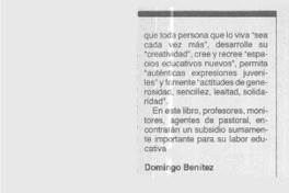 "La gran aventura educativa"  [artículo] Domingo Benítez.