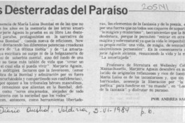 Las desterradas del paraíso  [artículo] Andrés Sabella.