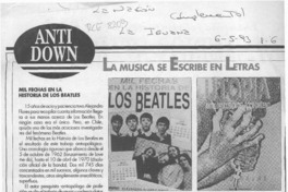 Mil fechas en la historia de los Beatles  [artículo].