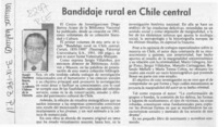 Bandidaje rural en Chile central  [artículo] Sergio Martínez Baeza.