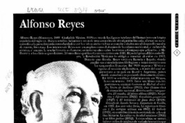 Alfonso Reyes  [artículo].