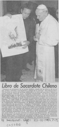 Libro de sacerdote chileno
