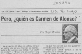 Pero, quién es Carmen de Alonso?