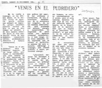 "Venus en el pudridero"  [artículo] Aurelio Maldonado.
