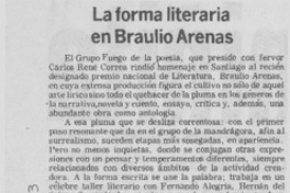 La forma literaria en Braulio Arenas