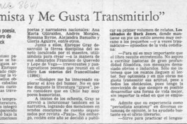 "Soy optimista y me gusta transmitirlo"  [artículo] Pedro Guerrero Sanhueza.