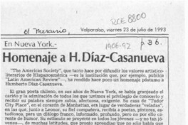 Homenaje a H. Díaz-Casanueva  [artículo] Marcelo Coddou.