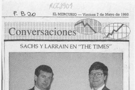 Sachs y Larraín en "The Times"  [artículo].