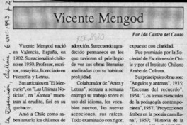 Vicente Mengod  [artículo] Ida Castro del Canto.