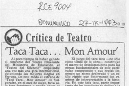 "Taca taca -- mon amour"  [artículo] Carola Oyarzún L.