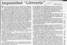 Impunidad "literaria"  [artículo] Hernán Tuane.