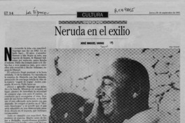 Neruda en el exilio  [artículo] José Miguel varas.