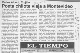 Poeta chilote viaja a Montevideo  [artículo].