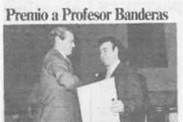 Premio a profesor Banderas