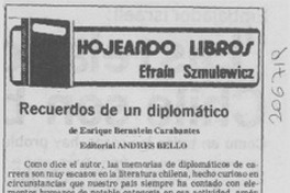 "Recuerdos de un diplomático"