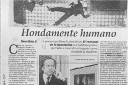 Hondamente humano  [artículo] Diego Muñoz V.