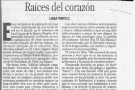 Raíces del corazón  [artículo] Luisa Pinto C.