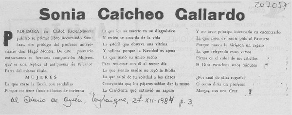 Sonia Caicheo Gallardo