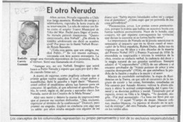 El otro Neruda  [artículo] Rodolfo Garcés Guzmán.
