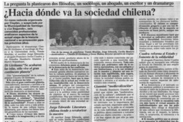 Hacia dónde va la sociedad chilena?